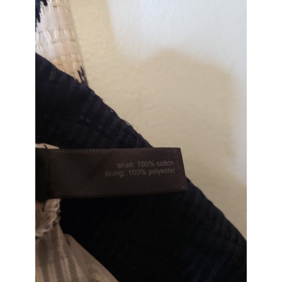 The Limited Womens 2 Mini Party Dress Sleeveless Blue Pleated Geo Fit and Flare - Picture 6 of 6